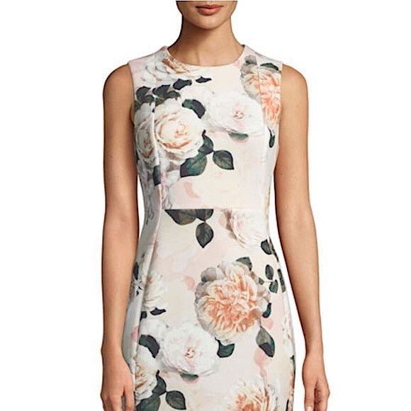 Calvin Klein Dresses & Skirts - Calvin Klein Roses Scuba Dress